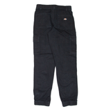 DICKIES Cargo Style Workwear Womens Trousers Black Regular Tapered W26 L29