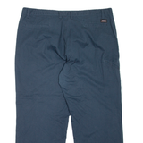 DICKIES Workwear Mens Trousers Blue Relaxed Straight W42 L30