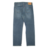 LEVI'S 505 Jeans Mens Blue Regular Straight Stone Wash W38 L32