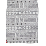 Womens Kaftan Dress White Crazy Pattern Short Sleeve Midi M