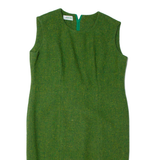 MODI Womens Shift Dress Green Sleeveless Midi L