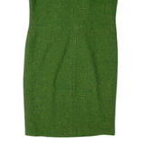 MODI Womens Shift Dress Green Sleeveless Midi L