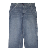 TOMMY JEANS Womens Jeans Blue Regular Straight Stone Wash W34 L33