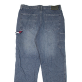 TOMMY JEANS Womens Jeans Blue Regular Straight Stone Wash W34 L33