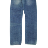GUESS JEANS Womens Jeans Blue Regular Straight Stone Wash W31 L34
