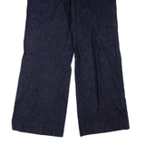 DKNY Womens Jeans Blue Regular Wide-Leg W32 L32