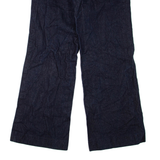DKNY Womens Jeans Blue Regular Wide-Leg W32 L32