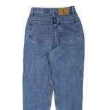 CALVIN KLEIN JEANS Womens Jeans Blue Regular Tapered W24 L28