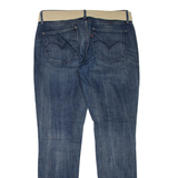 LEVI'S Demi Curve Belted Womens Jeans Blue Regular Skinny Stone Wash W29 L31