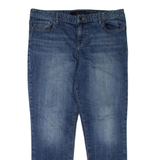 CALVIN KLEIN Womens Jeans Blue Regular Boyfriend Stone Wash W36 L31