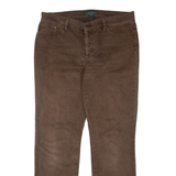 LAUREN RALPH LAUREN Womens Jeans Brown Regular Bootcut W34 L32