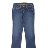 TRUE RELIGION Billy Womens Jeans Blue Slim Straight Stone Wash W26 L34