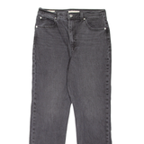 LEVI'S 70's High Waist BIG E Womens Jeans Grey Slim Straight W29 L29