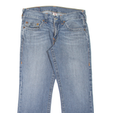 TRUE RELIGION Bobby Mens Jeans Blue Regular Straight Stone Wash W33 L28