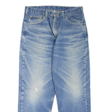 CARHARTT Blanket Lined Workwear Mens Jeans Blue Tapered Stone Wash W35 L30