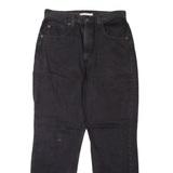 LEVI'S Premium 70's High Waist Womens Jeans Black Slim Straight W30 L29