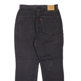 LEVI'S Premium 70's High Waist Womens Jeans Black Slim Straight W30 L29
