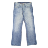 CARHARTT Workwear Mens Jeans Blue Relaxed Bootcut Stone Wash W33 L32