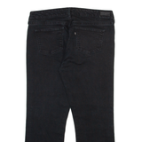 LEVI'S Womens Jeans Black Regular Straight W31 L25
