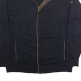 YACHTING COLLECTION BY WINS Mens Track Jacket Blue Knit Wool L