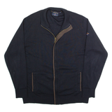 YACHTING COLLECTION BY WINS Mens Track Jacket Blue Knit Wool L