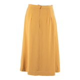 Womens A-Line Skirt Orange Midi S