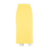 CREATION GEISSLER Womens Straight Skirt Yellow Midi L