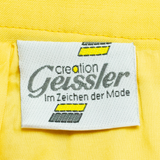 CREATION GEISSLER Womens Straight Skirt Yellow Midi L