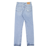 LEVI'S 501 BIG E Jeans Distressed Womens Blue Straight Stone Wash W26 L30