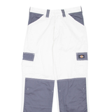 DICKIES Cargo Womens Trousers White Regular Straight W28 L30