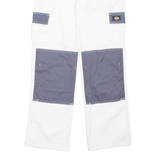 DICKIES Cargo Womens Trousers White Regular Straight W28 L30