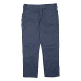 DICKIES Womens Trousers Blue Slim Straight W32 L27