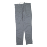 DICKIES Womens Trousers Grey Slim Tapered W32 L34