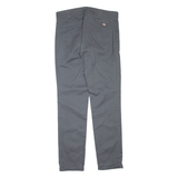 DICKIES Womens Trousers Grey Slim Tapered W32 L34