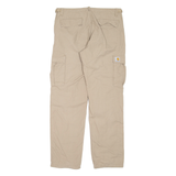 CARHARTT WIP Cargo Mens Trousers Beige Regular Straight W24 L32