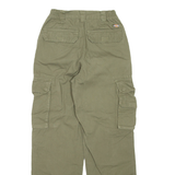 DICKIES Cargo Mens Trousers Green Regular Straight W26 L29