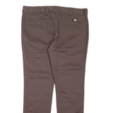 DICKIES Womens Trousers Brown Regular Bootcut W40 L34