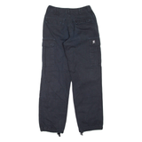 Womens Trousers Black Regular Straight W26 L29