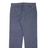 US POLO ASSN Womens Trousers Blue Regular Straight W32 L30