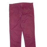 CARHARTT Mens Trousers Purple Regular Skinny W33 L32
