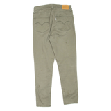 LEVI'S Womens Trousers Green Regular Skinny W29 L27