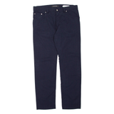 PIERRE CARDIN Womens Trousers Blue Regular Straight W36 L32