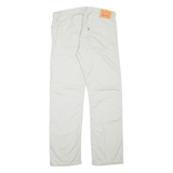 LEVI'S Mens Trousers Grey Regular Straight W36 L32