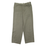 Mens Trousers Green Regular Straight W32 L28