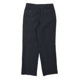 Mens Trousers Black Regular Straight W32 L29