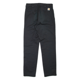 CARHARTT Mens Trousers Black Regular Straight W30 L32