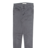 LEVI'S Womens Jeans Black Slim Skinny W26 L25