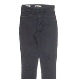 LEVI'S Womens Jeans Black Regular Straight W26 L27