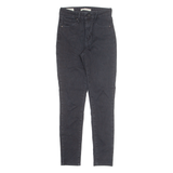 LEVI'S Womens Jeans Black Regular Straight W26 L27