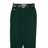 HIGHLANDS Womens Trousers Green Relaxed Tapered W30 L30